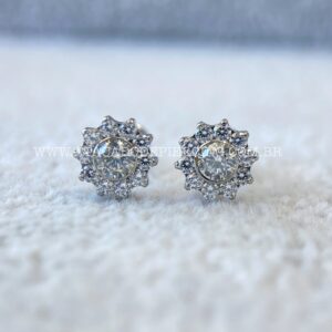 Labret Rosca Interna Titânio Flor Zircônias