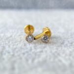 Labret Rosca Interna Titânio Ponto de Luz Zircônia Cravejada - Imagem 3