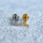 Labret Aço Rosca Interna Lua