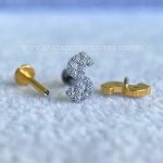 Labret Titânio Cifrao Zircônias - Imagem 3
