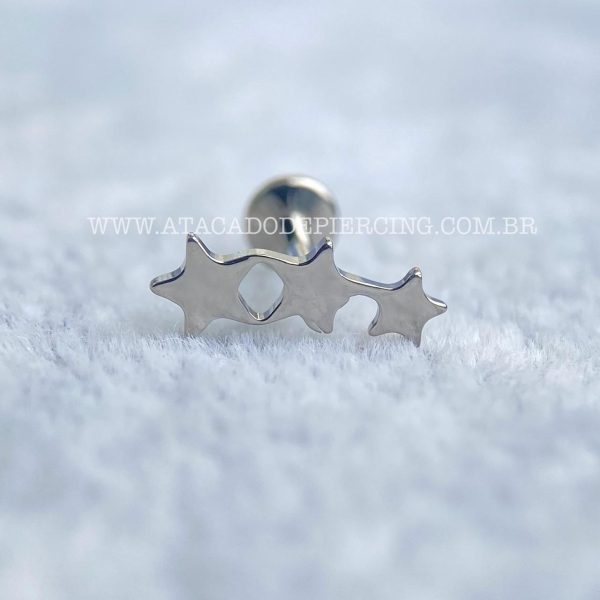 Labret Titânio Rosca Interna Estrelas - Imagem 4