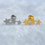 Labret Titânio Rosca Interna Estrelas