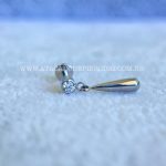 Labret Rosca Interna Titânio Zircônia Pingente - Imagem 3