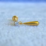 Labret Rosca Interna Titânio Zircônia Pingente - Imagem 2