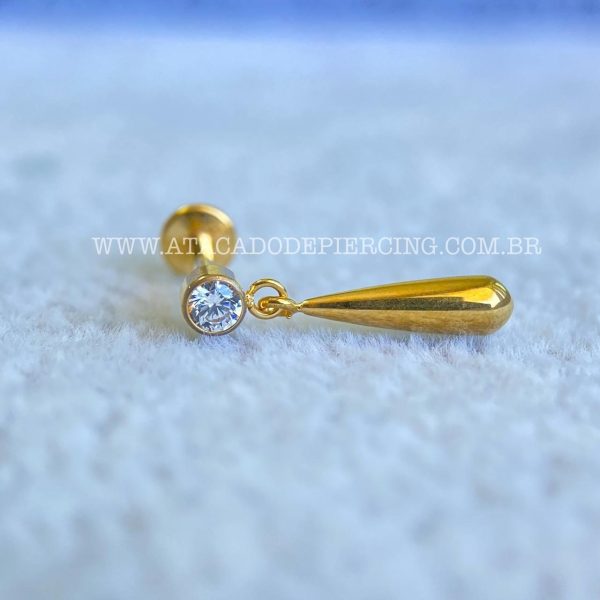 Labret Rosca Interna Titânio Zircônia Pingente - Imagem 2