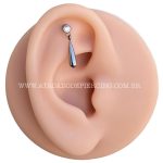 Labret Rosca Interna Titânio Zircônia Pingente - Imagem 5