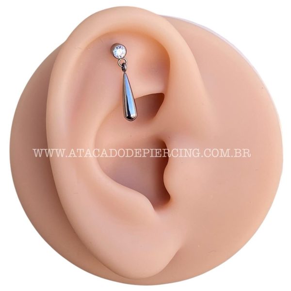 Labret Rosca Interna Titânio Zircônia Pingente - Imagem 5