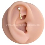 Labret Rosca Interna Titânio Zircônia Pingente - Imagem 4