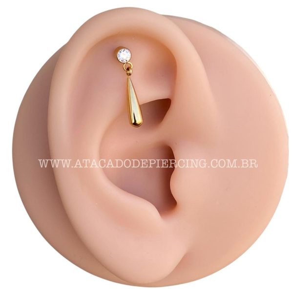 Labret Rosca Interna Titânio Zircônia Pingente - Imagem 4