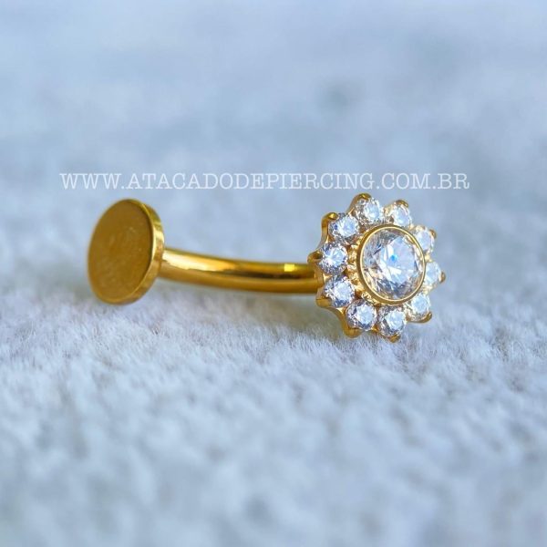 Bananabell Titânio Flor Zircônias - Imagem 2