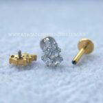 Labret Rosca Interna Titânio Ramo Zircônias - Imagem 2