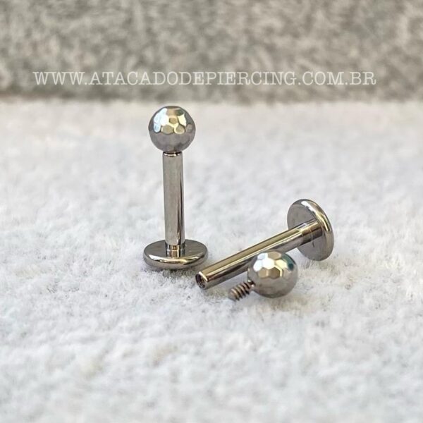 Labret Rosca Interna Titânio Lapidado - Imagem 5