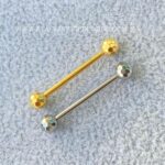 Barbell Rosca Interna Titânio Lapidado