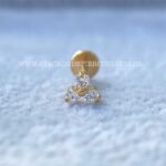 Labret Aço Rosca Interna Trinity Zircônias - Imagem 4