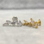 Labret Aço Rosca Interna Cluster Zircônias