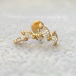 Labret Aço Rosca Interna Cluster Zircônias - Imagem 2
