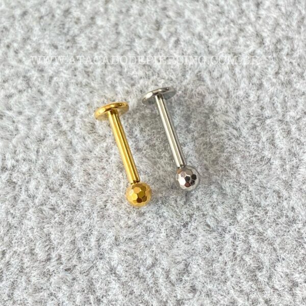 Labret Rosca Interna Titânio Lapidado - Imagem 1