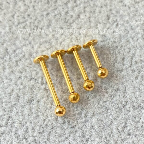Labret Rosca Interna Titânio Lapidado - Imagem 3