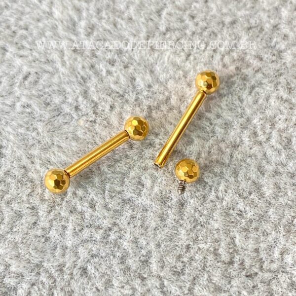 Minibarbell Reto Rosca Interna Titânio Lapidado - Imagem 6