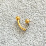 Minibarbell Curvo Titânio Rosca Interna - Imagem 5