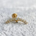 Labret Ouro 18K Cluster Zircônias - Imagem 4