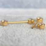 Barbell Titânio Push Pin Zircônia - Imagem 4