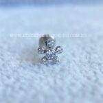 Labret Aço Rosca Interna Zircônias - Imagem 3