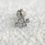 Labret Aço Rosca Interna Zircônias - Imagem 3