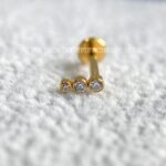 Labret Aço Rosca Interna Zircônias - Imagem 2