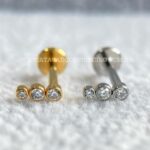 Labret Aço Rosca Interna Zircônias