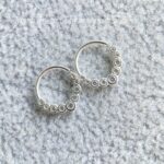 Argola Prata 925 Cravejada Zircônias - Imagem 2