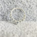 Argola Prata 925 Cravejada Zircônias