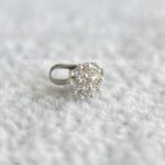 Kit Microdermal Titânio Topo Prata 925 Flor Zircônias - Imagem 4