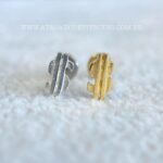 Labret Titânio Topo Prata 925 Cifrão