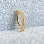 Argola Titânio Dupla Zircônias Para Umbigo - Imagem 3