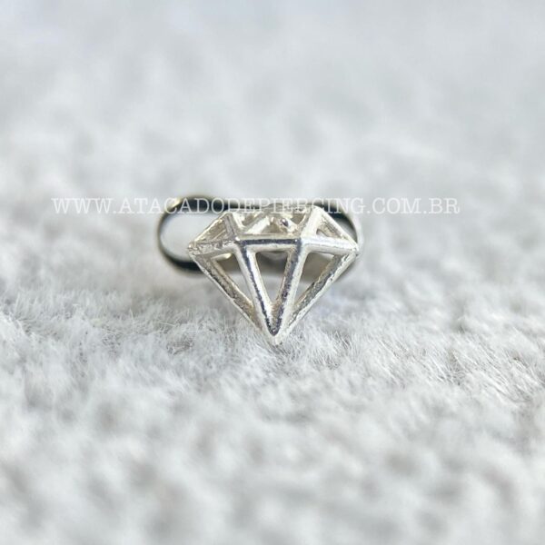 Kit Microdermal Titânio Topo Prata 925 Diamante - Imagem 4