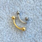 Minibarbell Curvo Nióbio Rosca Interna - Imagem 4