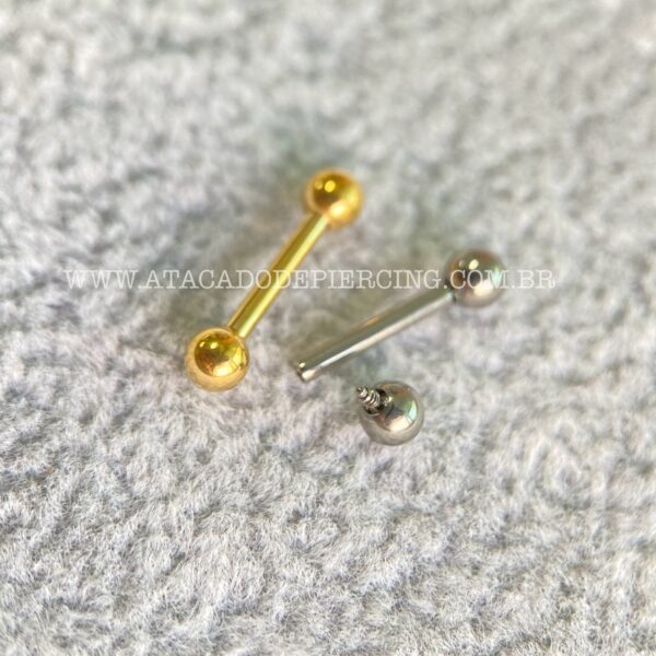 Minibarbell Nióbio Rosca Interna - Imagem 1
