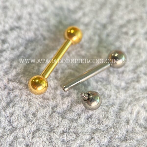 Minibarbell Nióbio Rosca Interna - Imagem 4