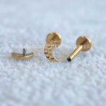 Labret Titânio Rosca Interna Lua Martelado - Imagem 2
