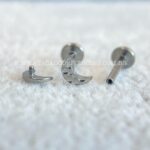 Labret Titânio Rosca Interna Lua Martelado - Imagem 3