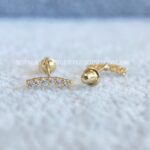Brinco Ouro 18K Cluster Zirconias - Imagem 2