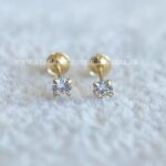 Brinco Ouro 18K Zircônia - Imagem 2