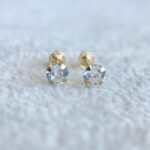 Brinco Ouro 18K Zircônia