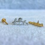 Labret Aço Rosca Interna Ramo Zircônias - Imagem 2
