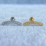 Labret Aço Rosca Interna Cluster Zircônias