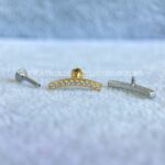 Labret Aço Rosca Interna Cluster Zircônias - Imagem 2