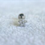 Labret Aço Rosca Interna Flor Zircônias - Imagem 4