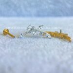 Labret Aço Rosca Interna Ramo Zircônias - Imagem 2
