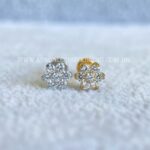 Labret Aço Rosca Interna Flor Zircônias